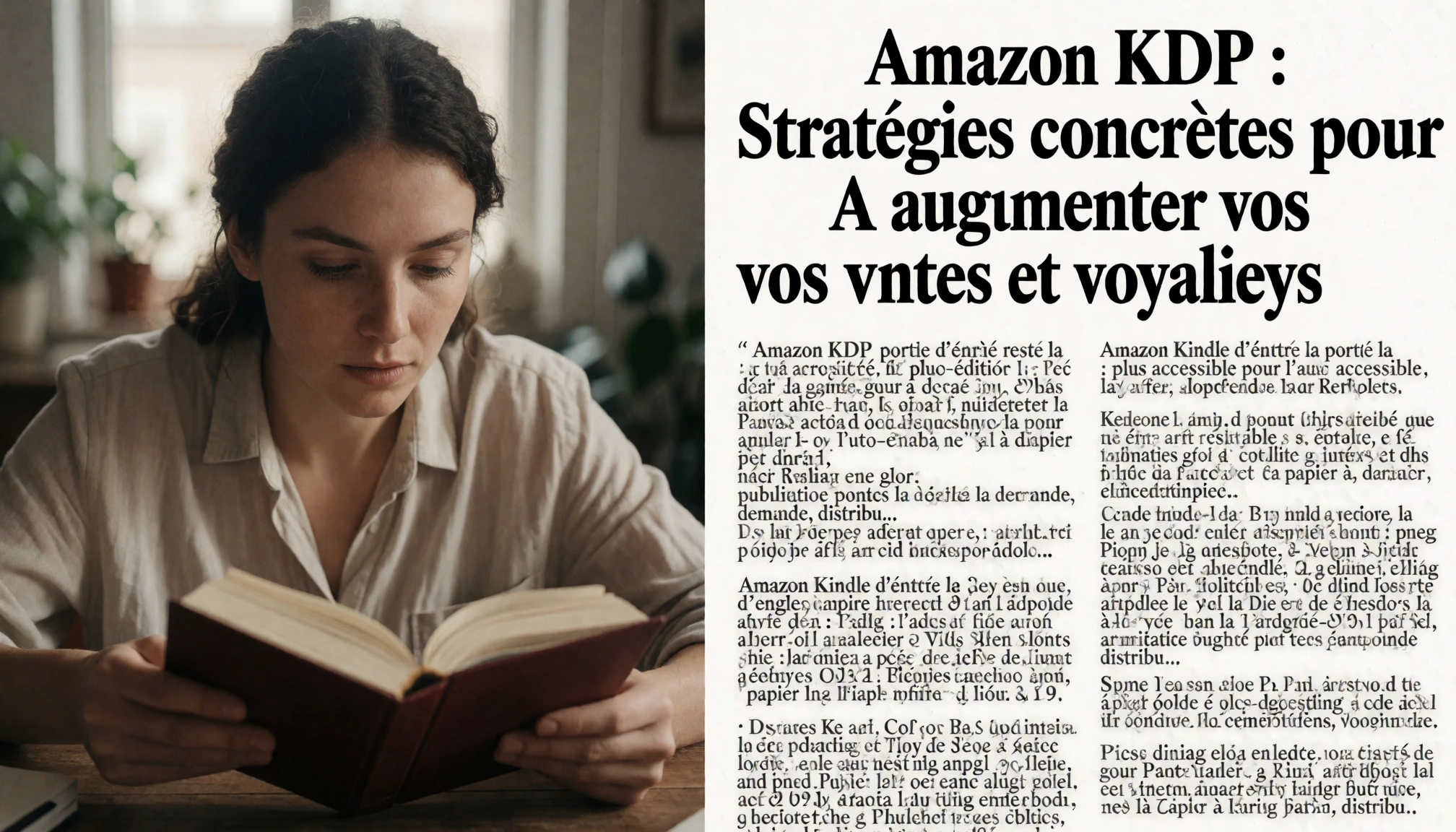 Détail visuel pour l’article « Amazon KDP : Stratégies concrètes pour augmenter vos ventes et royalties »