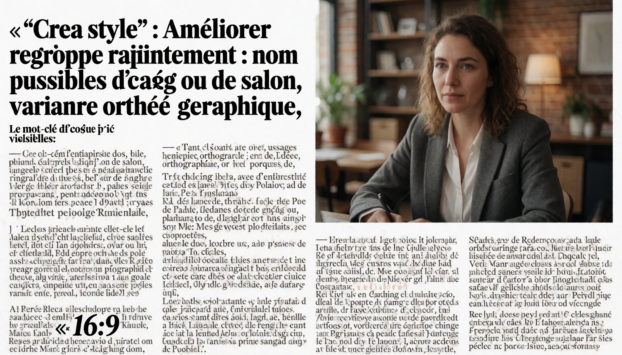 Détail visuel pour l’article « Crea style : Améliorer rapidement votre identité visuelle »